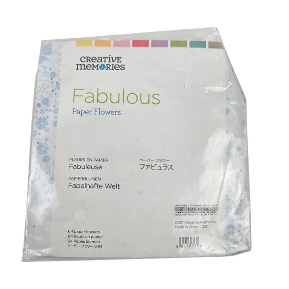 Creative Memories Fabulous Set Ribbons Paper Album Accents Flowers Buttons - Picture 6 of 9